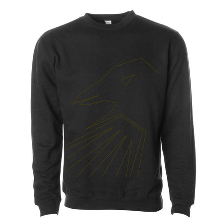 Shadow Thin Line Crew Sweatshirt - Black