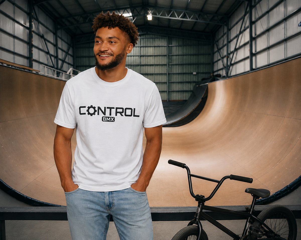 IMG Distribution Ltd White Control BMX T-Shirt