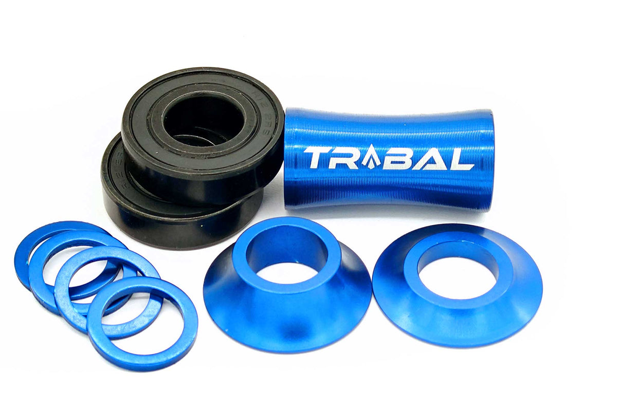 Tribal BMX Tribal Mid Bottom Bracket - Blue 19mm