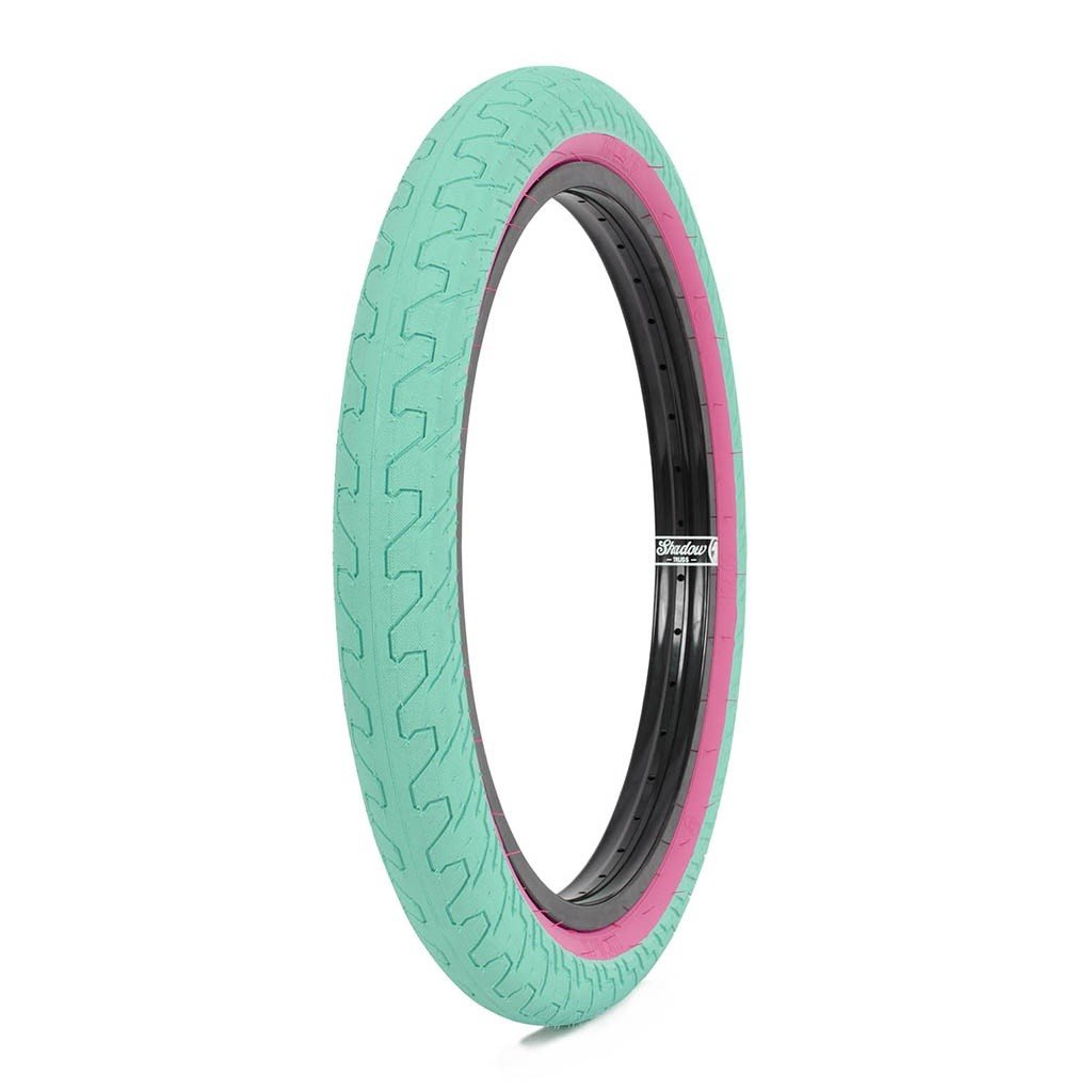 Rant Squad Tyre 20" - Teal With Pink Sidewalls 2.35"