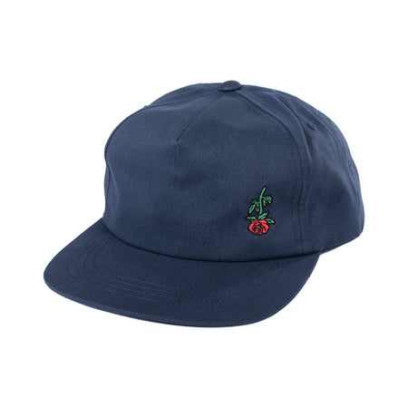 Subrosa Rose Embroidery Cap - Navy Blue