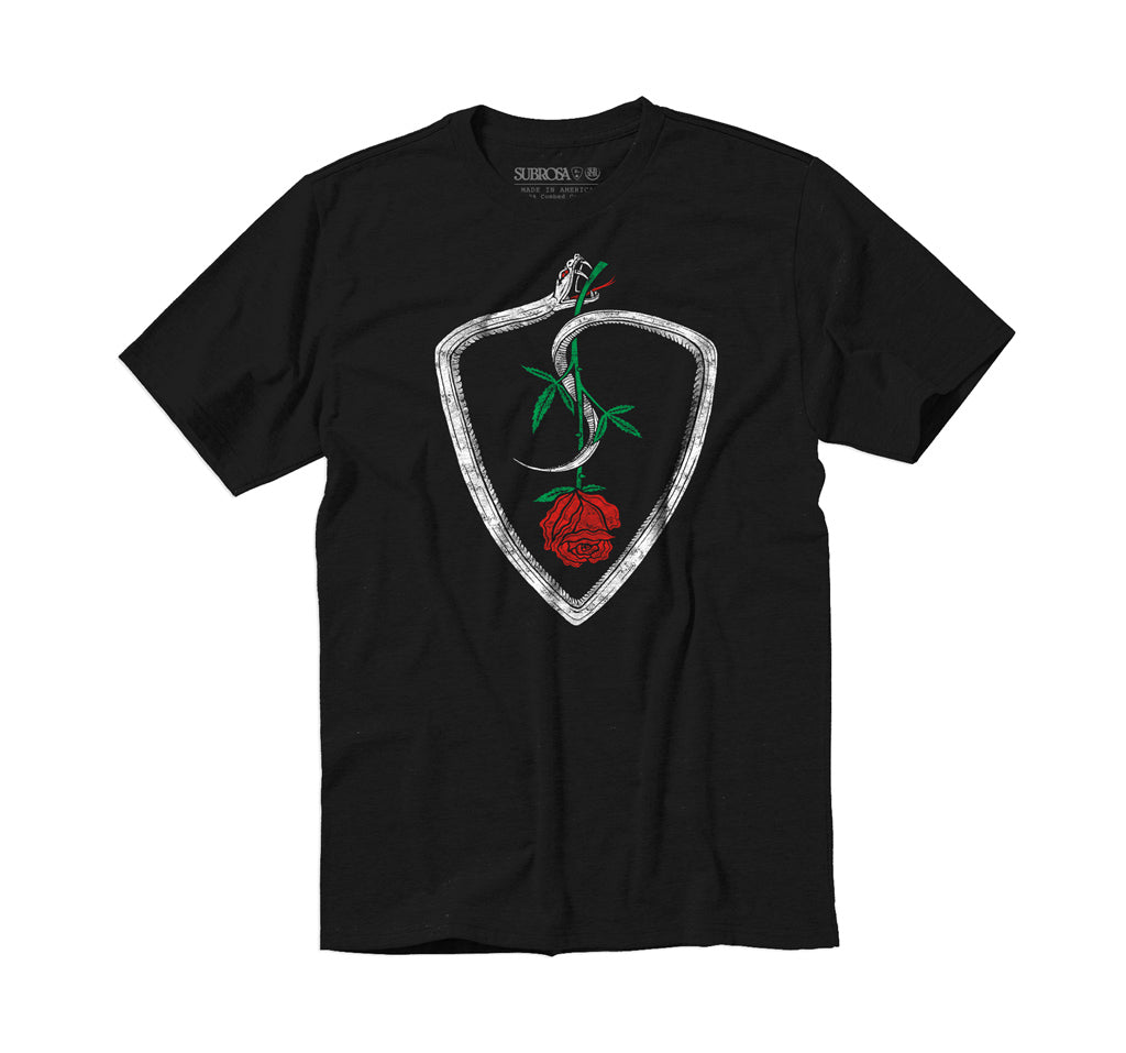 Subrosa Snake Shield T-Shirt - Black