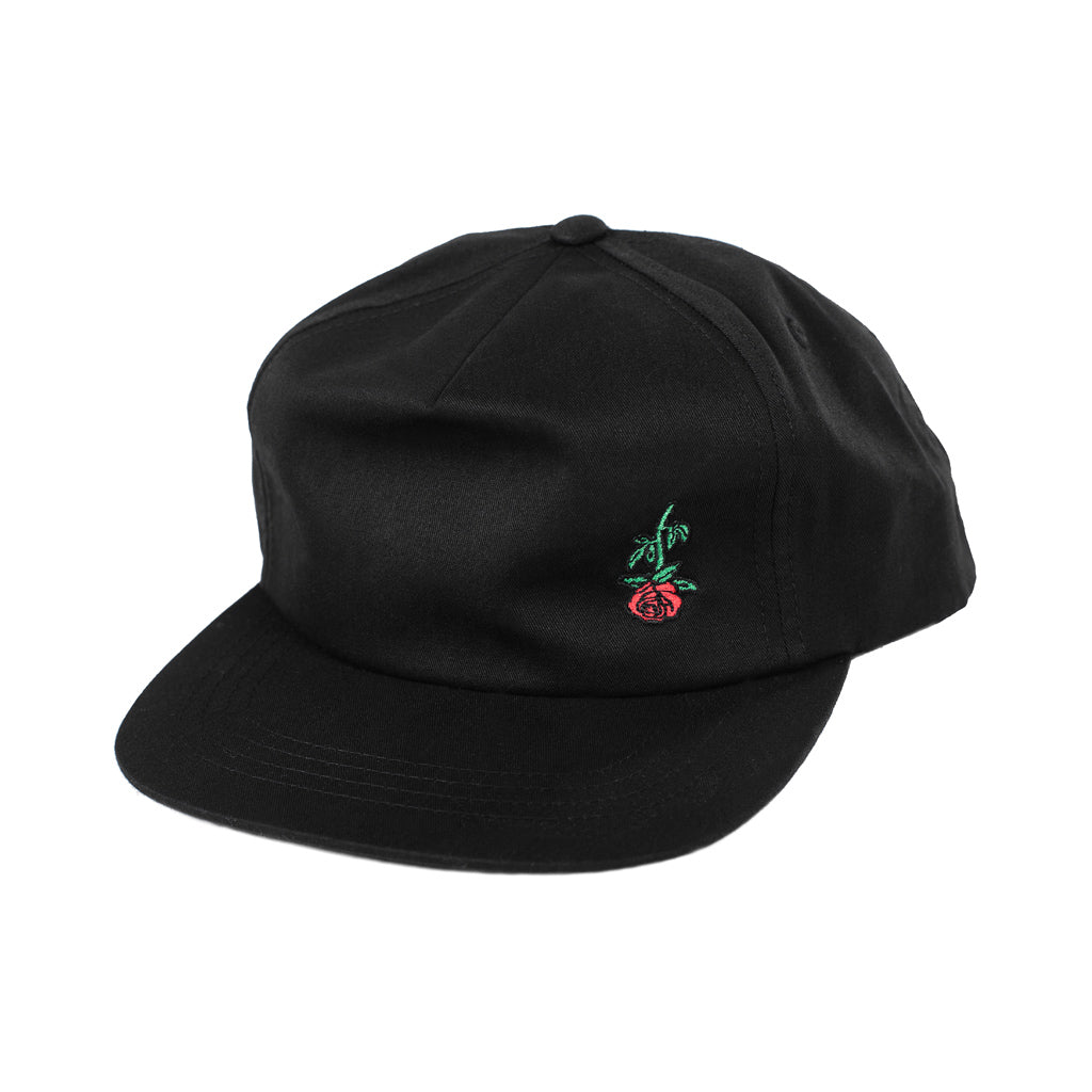 Subrosa Rose Embroidery Cap - Black