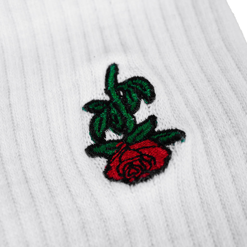 Subrosa Rose Crew Socks - Black