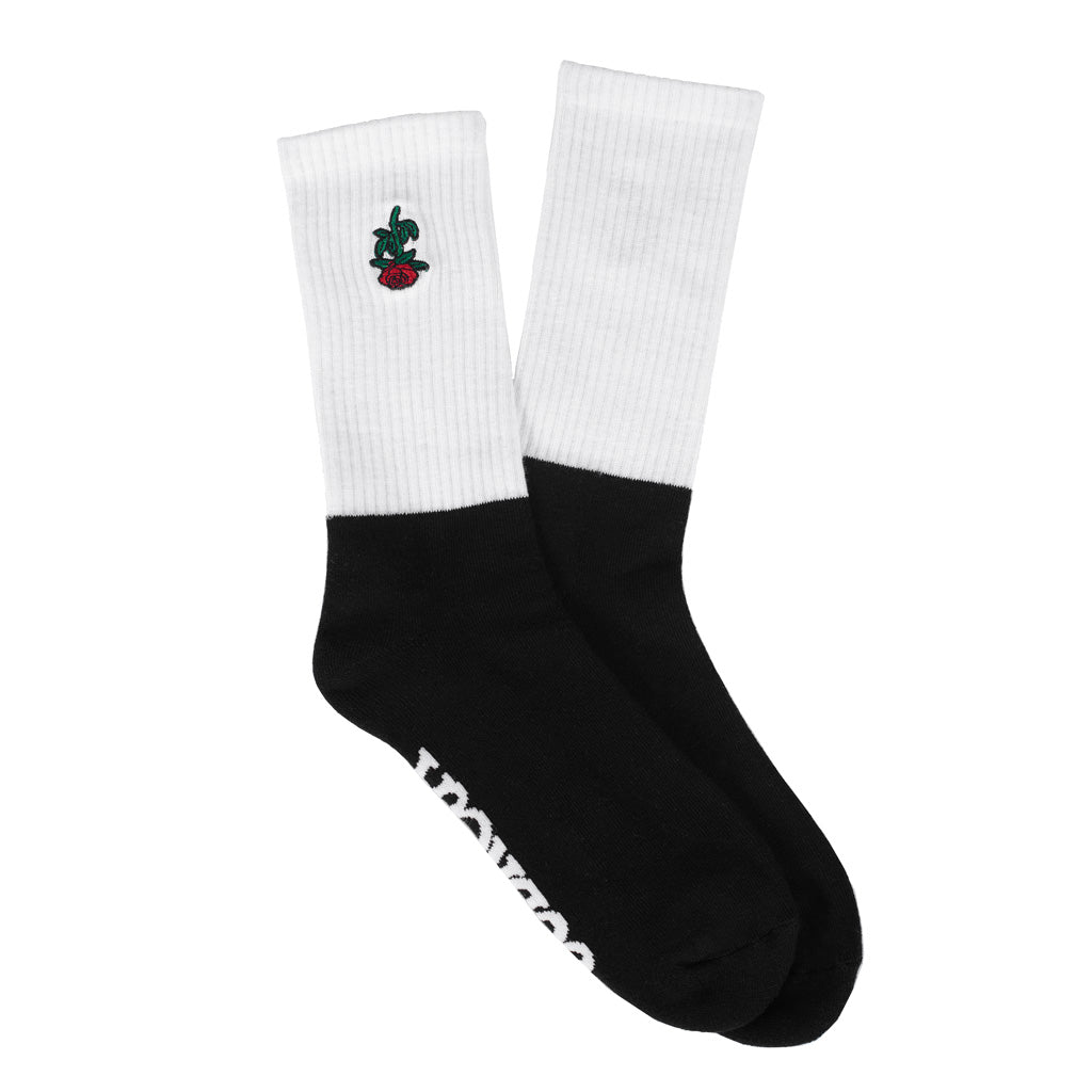 Subrosa Rose Crew Socks - Black