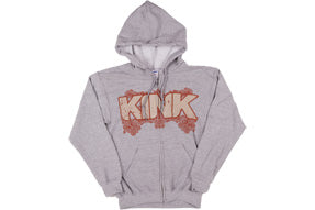 Kink Station zip up hooded sweat Grey Small
