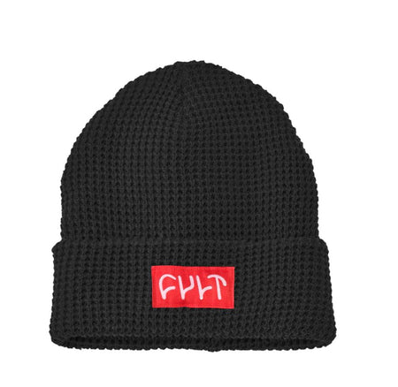 Cult Waffle Beanie - Black