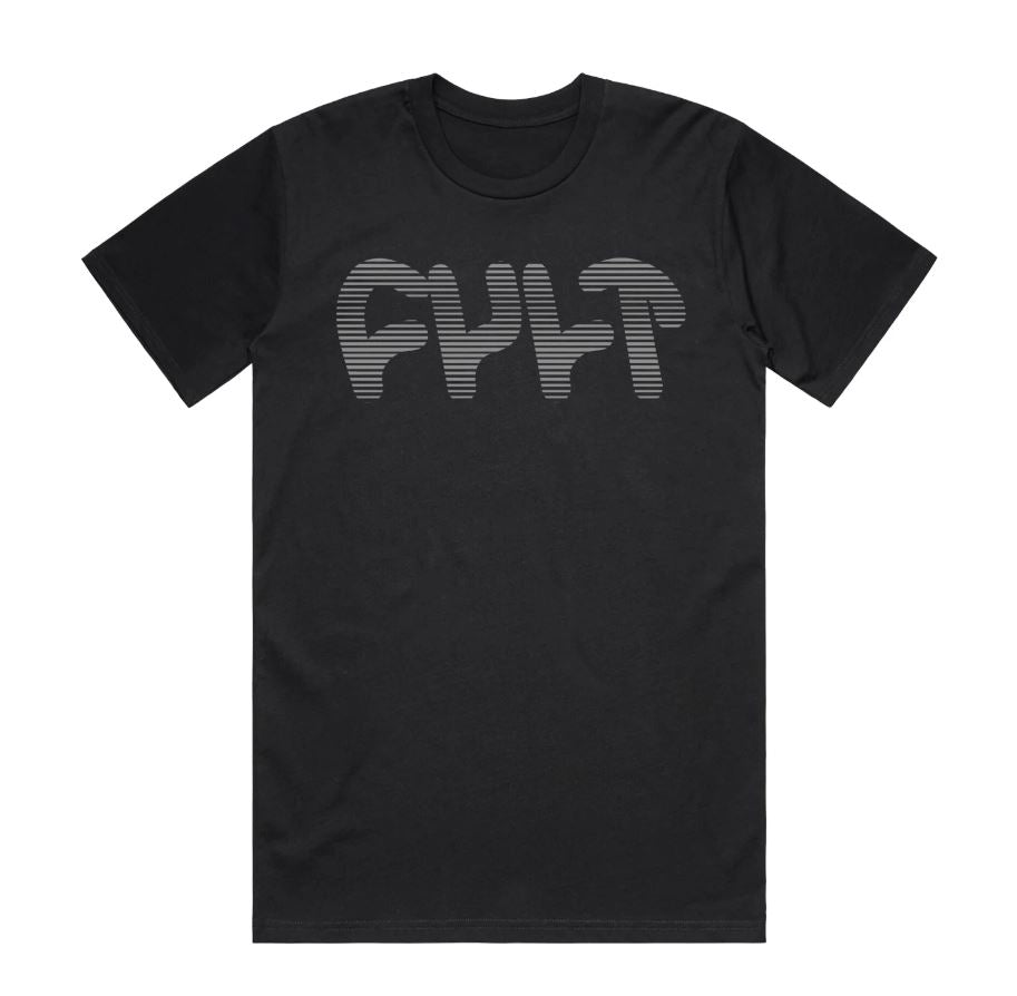 Cult Lined Up T-Shirt - Black