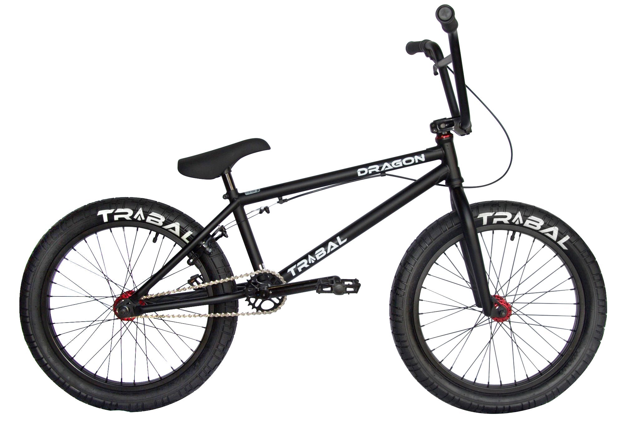 Tribal BMX Tribal Dragon 20" BMX - Matte Black With Red parts