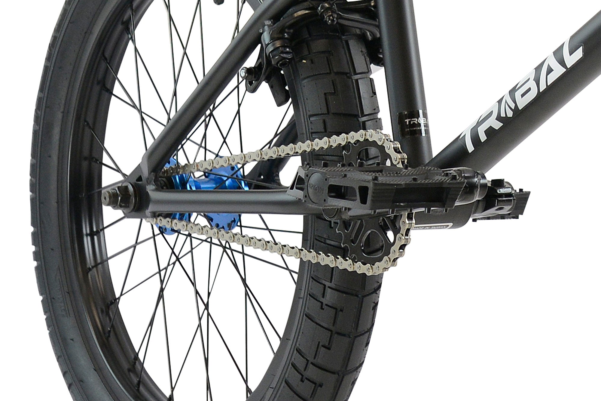 Tribal BMX Tribal Dragon 20" BMX - Matte Black With Blue parts