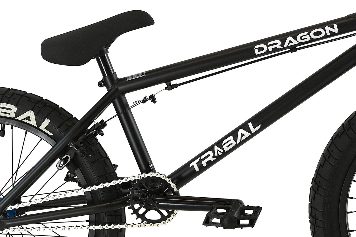Tribal BMX Tribal Dragon 20" BMX - Matte Black With Blue parts