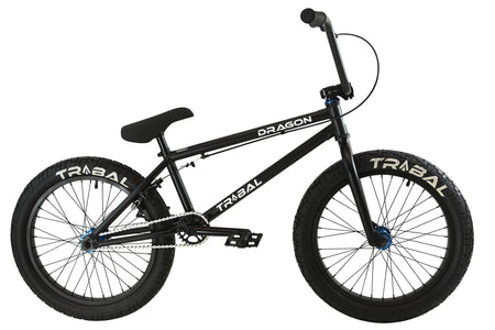 Tribal BMX Tribal Dragon 20" BMX - Matte Black With Blue parts