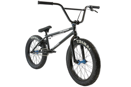 Tribal BMX Tribal Dragon 20" BMX - Matte Black With Blue parts
