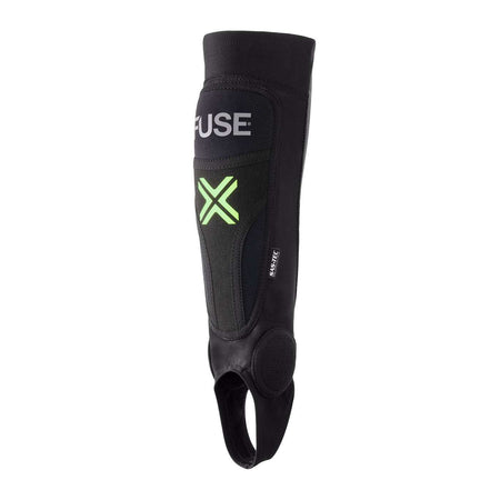 FUSE Omega Pro Shin Pad Combo In Black/Yellow With Lightweight, Breathable Design And Advanced Protection Features.