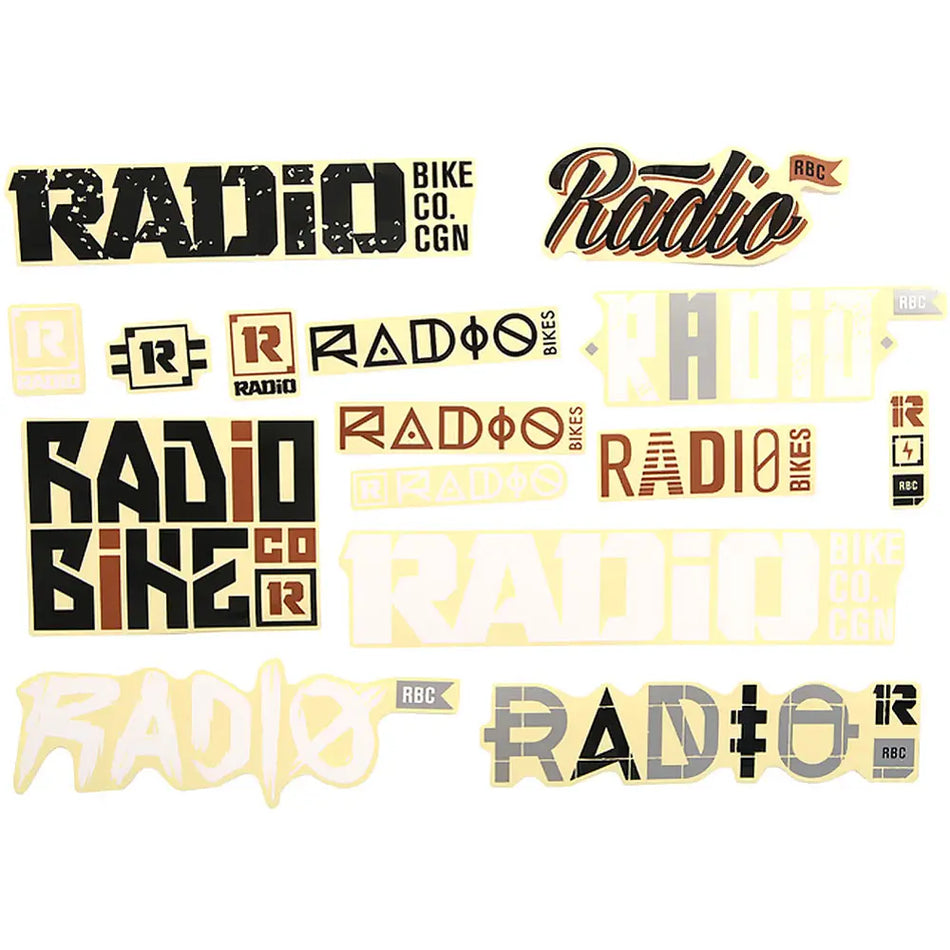 RADIO BIKES Brand Sticker Set