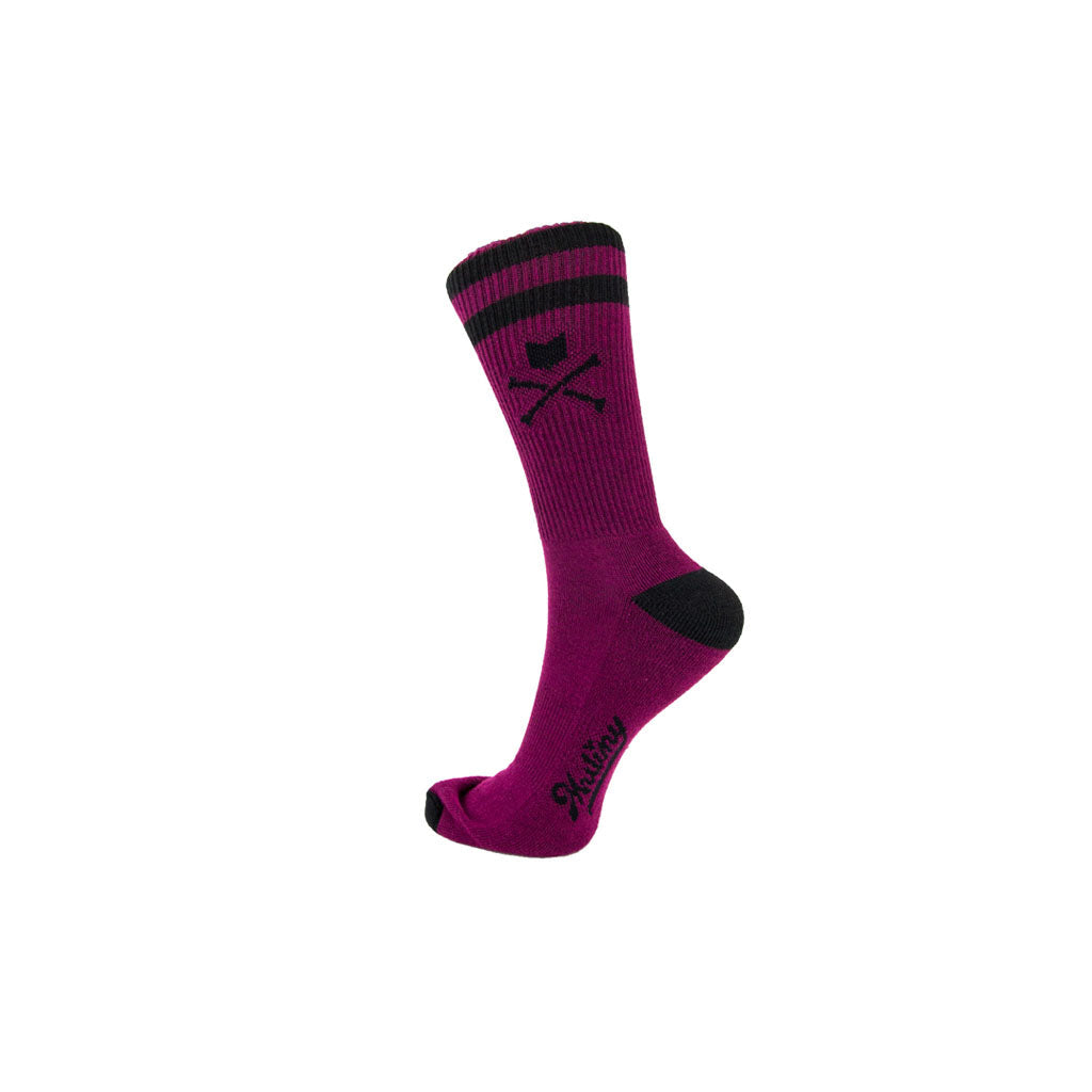 Mutiny Crew Socks - Burgundy