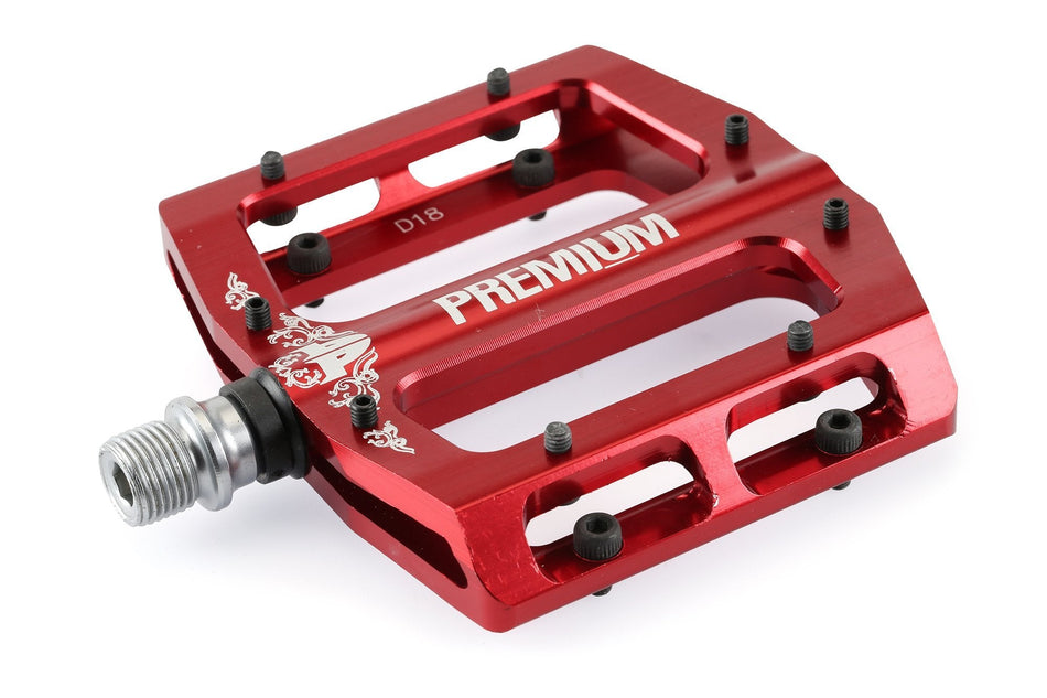 Premium Pedal PP Slim Alloy 9/16 Red SRP