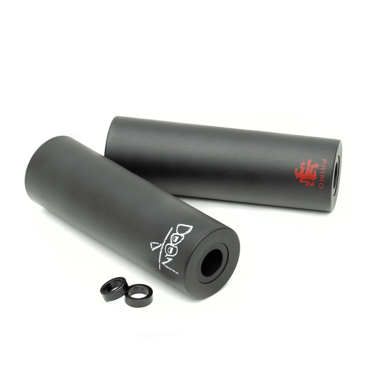 Primo HD 4.75" Plastic Pegs Set - Black 14mm With 10mm Spacer (Pair)