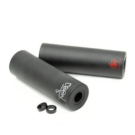 Primo HD 4.75" Plastic Pegs Set - Black 14mm With 10mm Spacer (Pair)