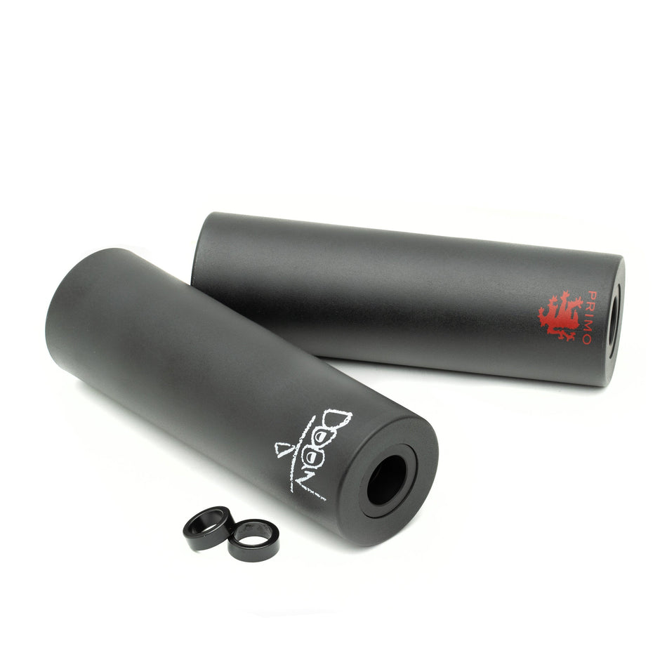 Primo HD 4.75" Plastic Pegs Set - Black 14mm With 10mm Spacer (Pair)