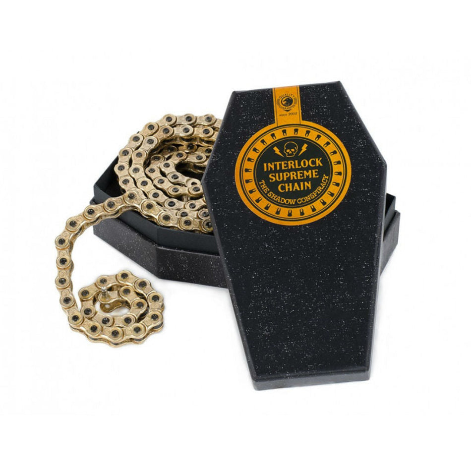 Shadow Interlock 1/8" Supreme Chain - Gold