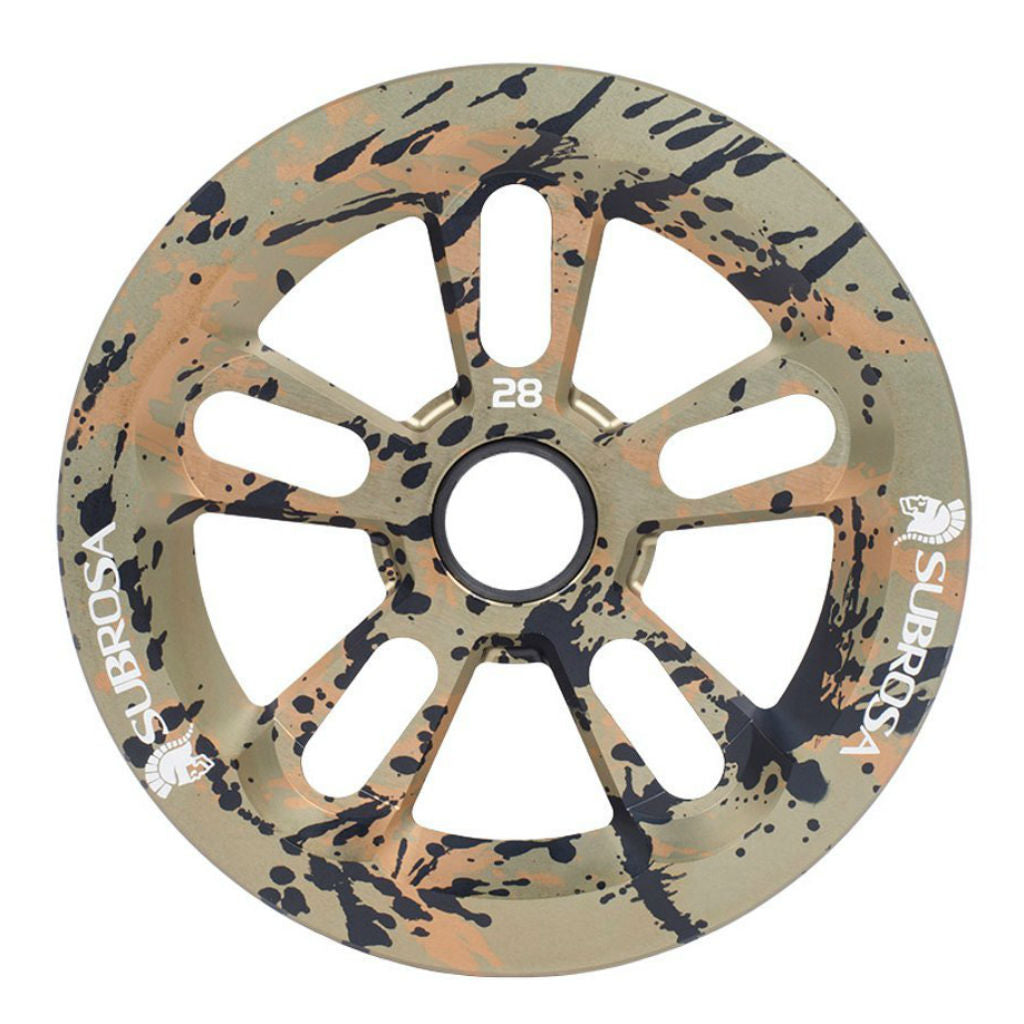 Subrosa Magnum Bash Sprocket - Matt Camo Splatter
