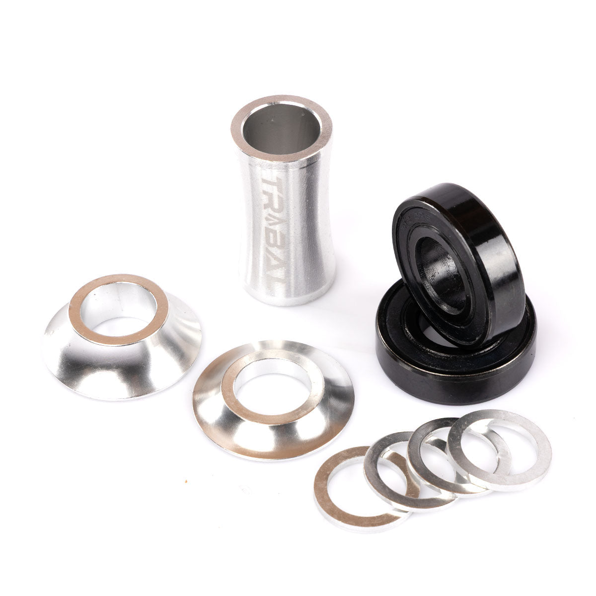Tribal BMX Tribal Mid Bottom Bracket - Silver 19mm