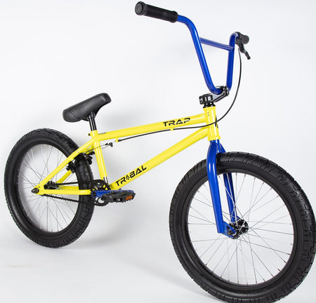 Tribal BMX Tribal Trap 20" BMX - Yellow With Blue Parts