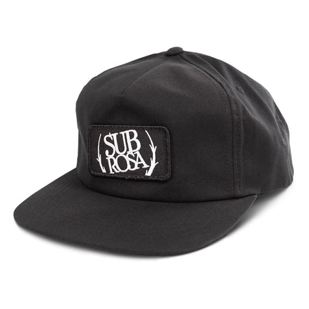 Subrosa Bold Patch Snapback Cap - Black | BMX