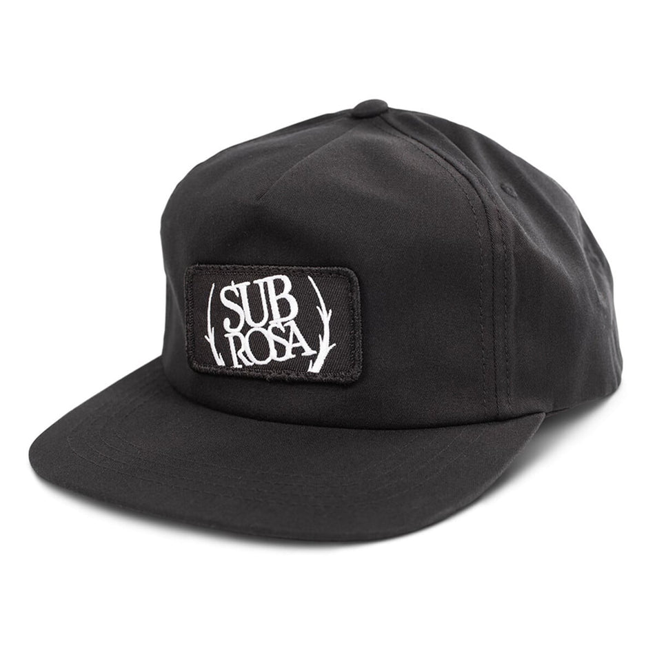 Subrosa Bold Patch Snapback Cap - Black | BMX