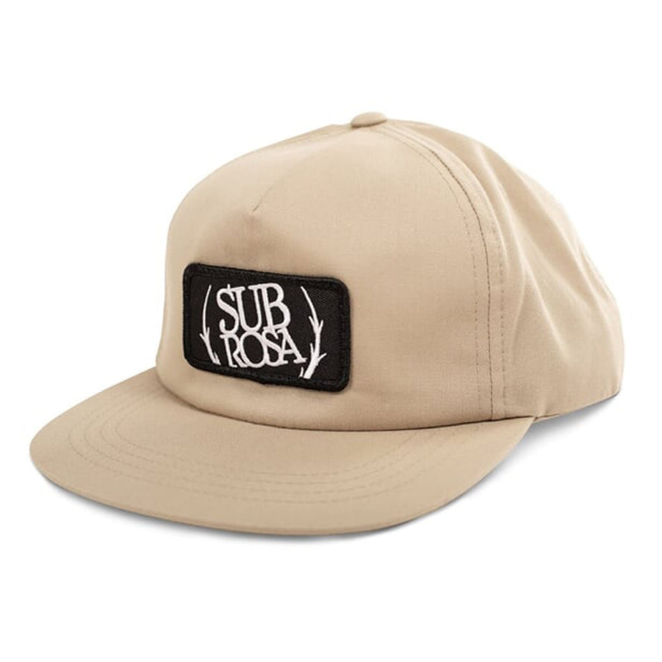 Subrosa Bold Patch Snapback Cap - Khaki | BMX