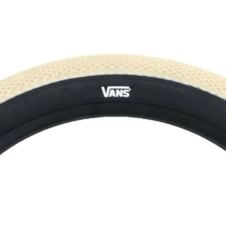Cult 12" Vans Tyre - Cream With Black Sidewall 2.20"