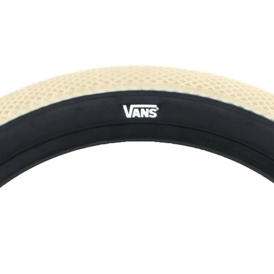 Cult 12" Vans Tyre - Cream With Black Sidewall 2.20"