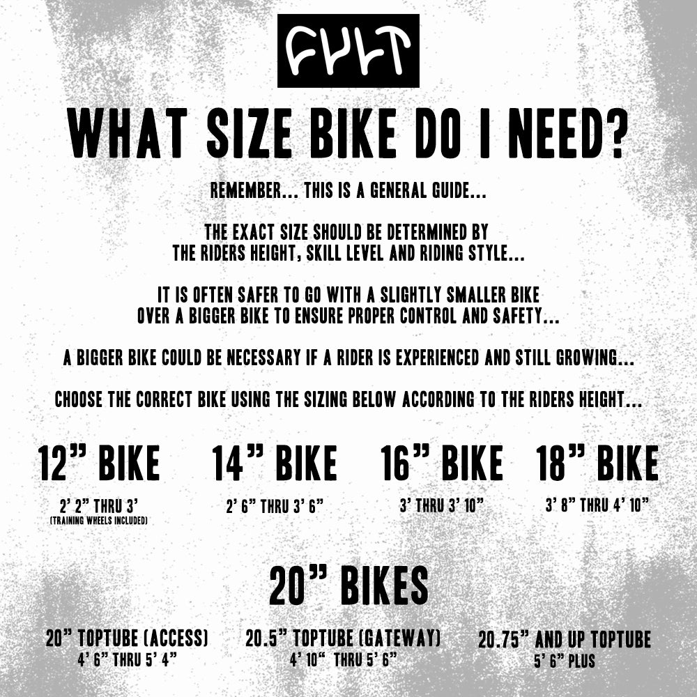 Cult Control 2026 BMX Bike - Black 20.75"