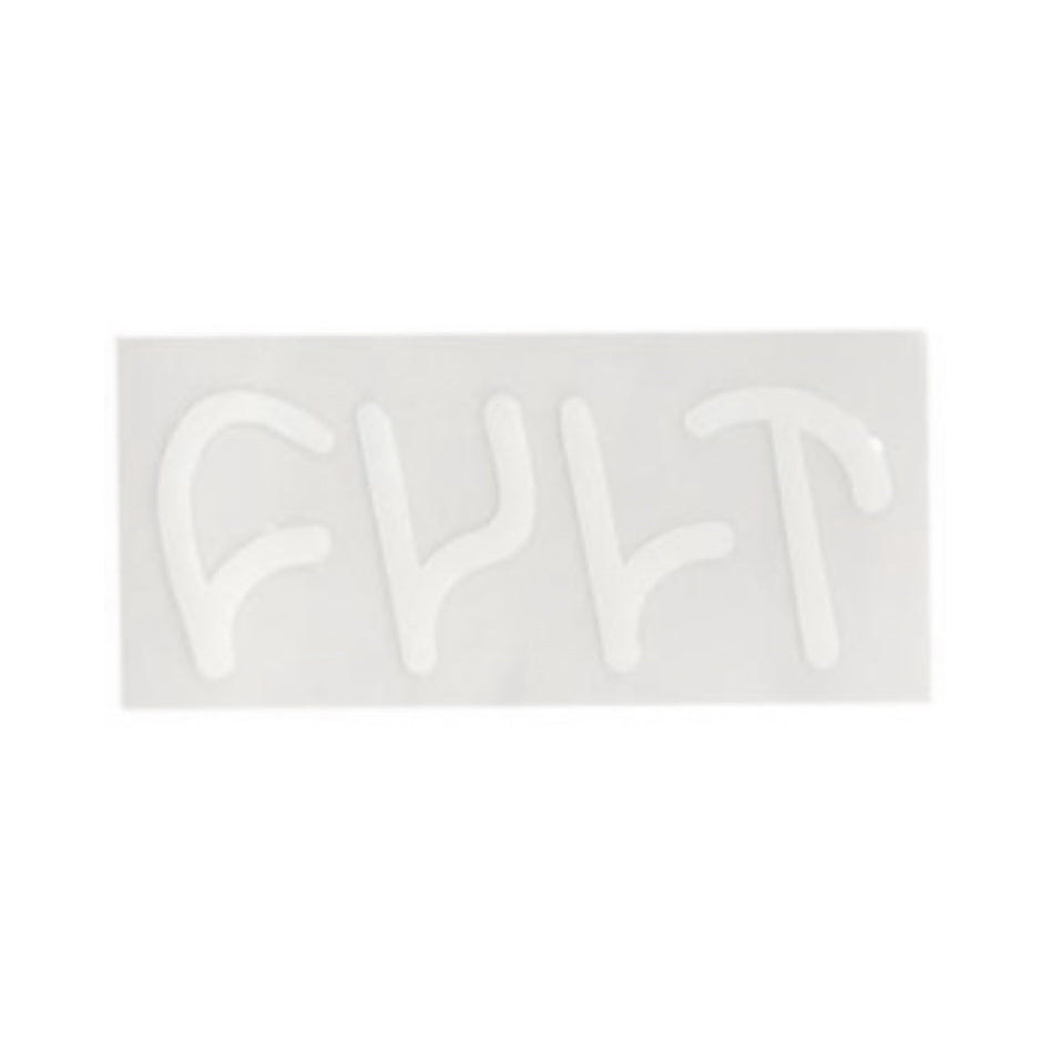 Cult die cut sticker White