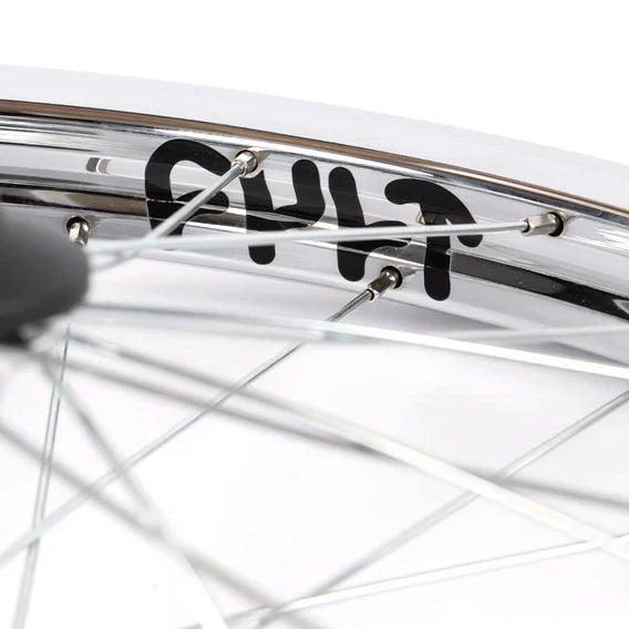 Cult Crew V2 Front Wheel With Guards - Chrome 10mm (3/8")
