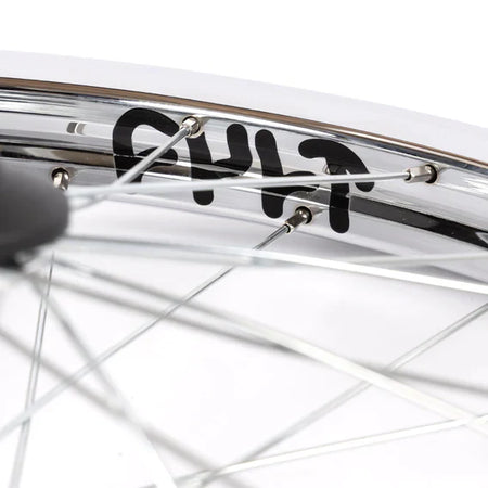Cult Crew V2 Front Wheel With Guards - Chrome 10mm (3/8")