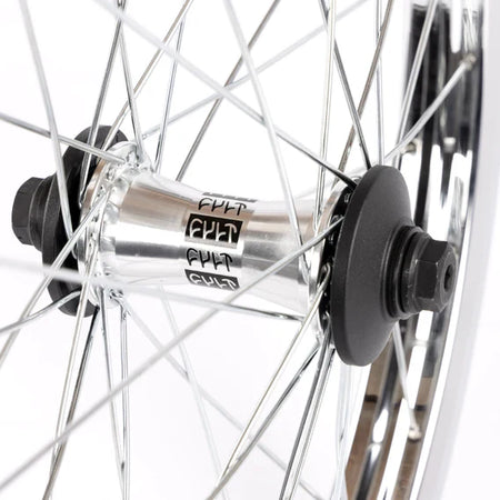 Cult Crew V2 Front Wheel With Guards - Chrome 10mm (3/8")