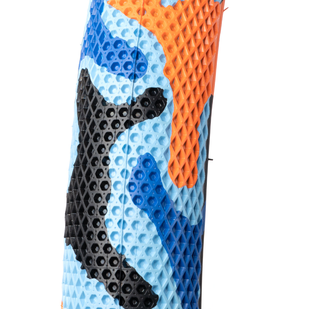 Cult Vans Tyre - Blue / Orange Camo With Black Sidewall 2.40" | BMX