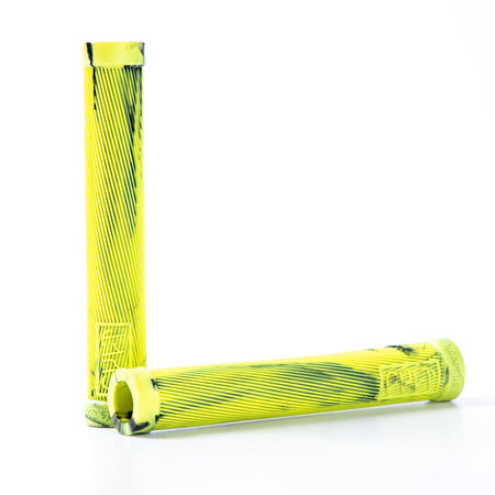 Cult Begin Flangeless Grips - Lime Green Swirl
