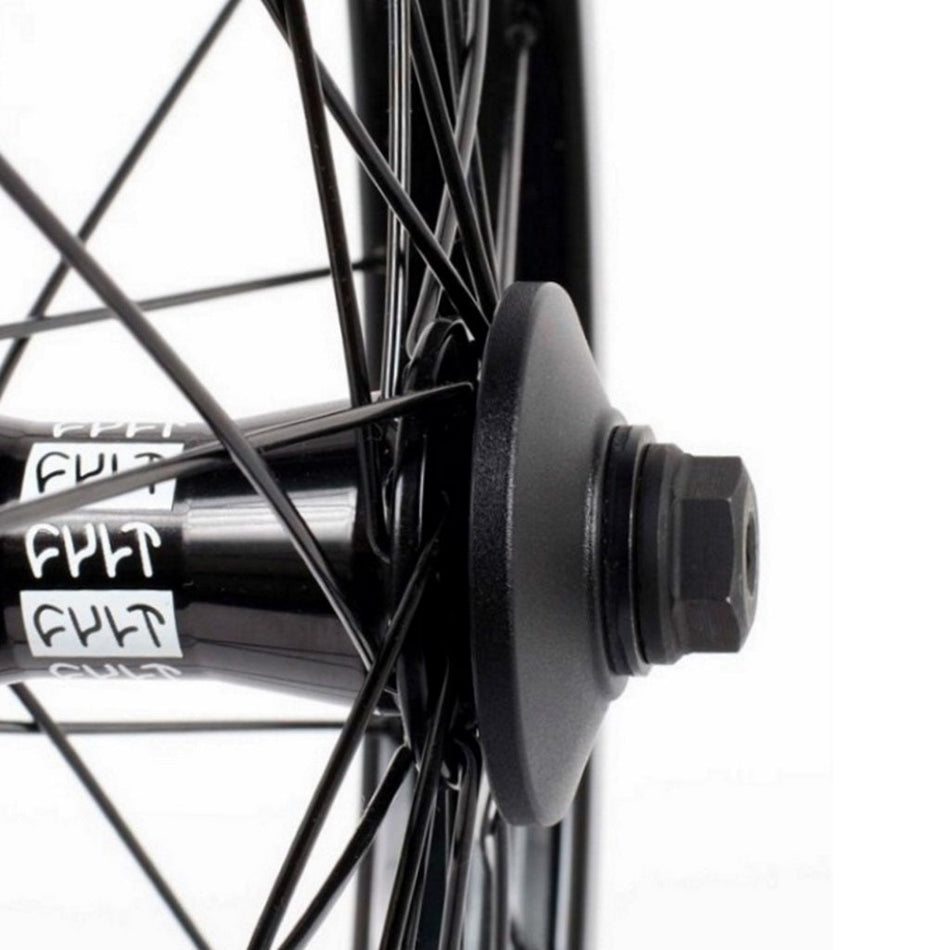 Cult Crew nylon front hubguards Black 10mm (pair)