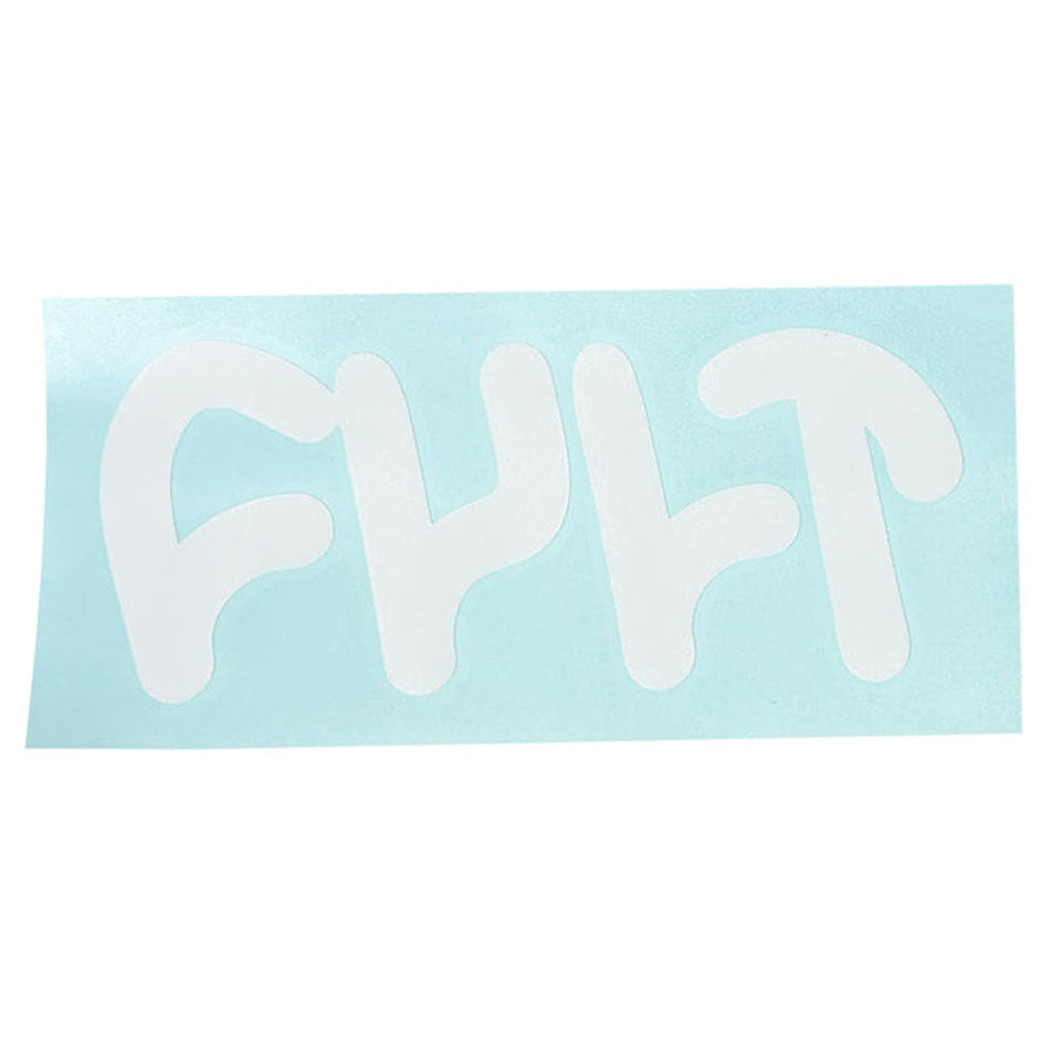 Cult Thick Logo Die Cut Sticker - White