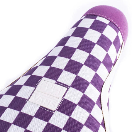Cult X Vans Old Skool Padded Pivotal Seat - Purple/White Checkers, Gum Base