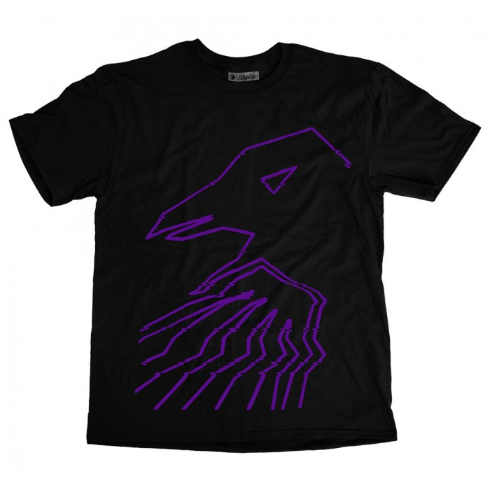 Shadow Distorted Lines T-Shirt - Black | BMX