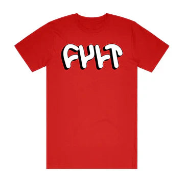 Cult Drop Shadow Tee - Red