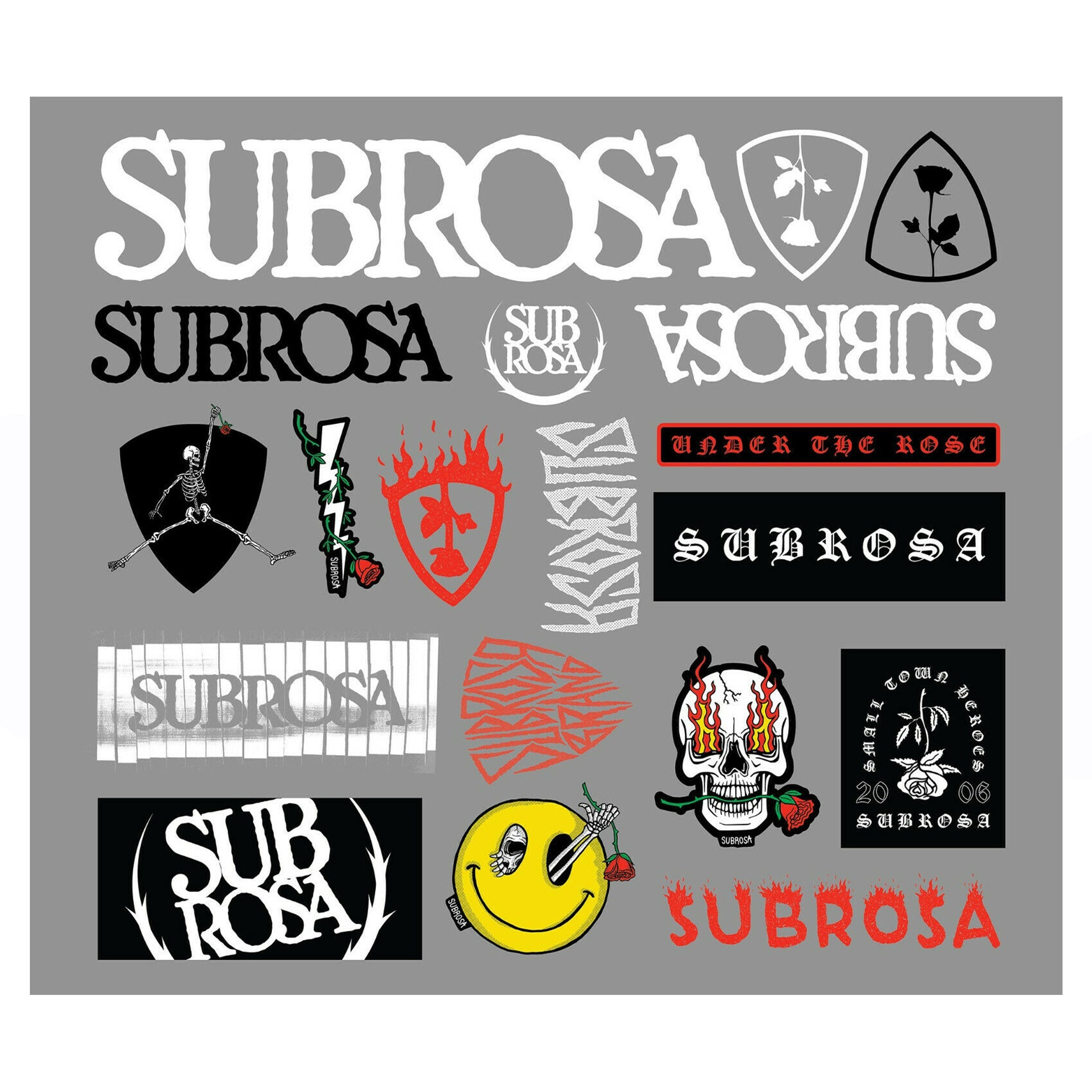 Subrosa Evil Grin Sticker Pack