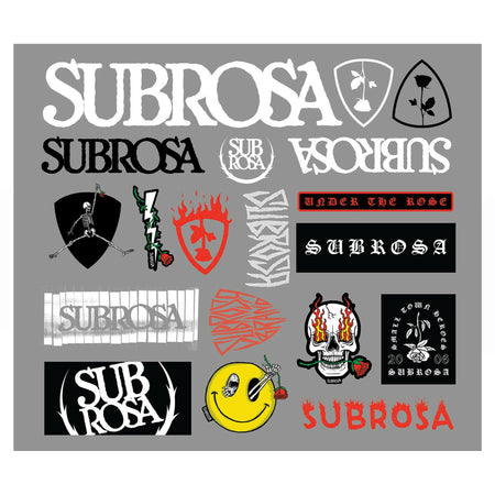 Subrosa Evil Grin Sticker Pack