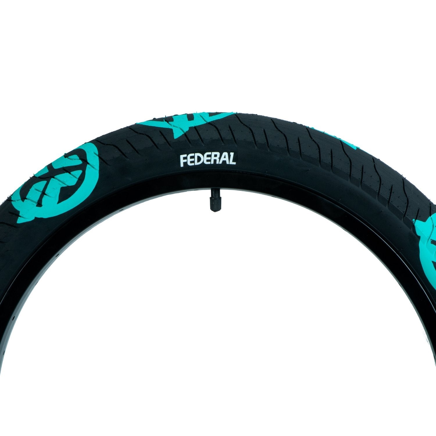 Federal Command LP Tyre 20" - Black With Teal Logos 2.40"