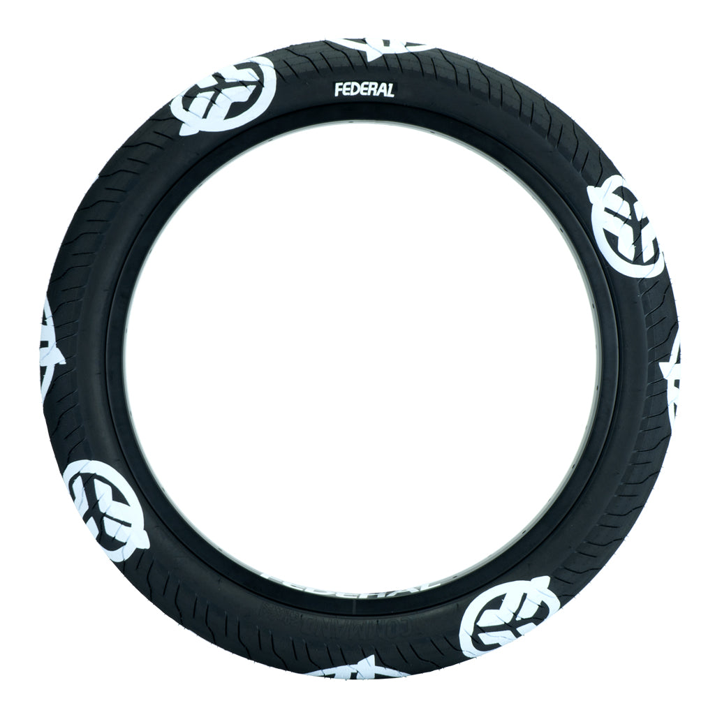 Federal Command LP Tyre 20" - Black With White Logos 2.40"