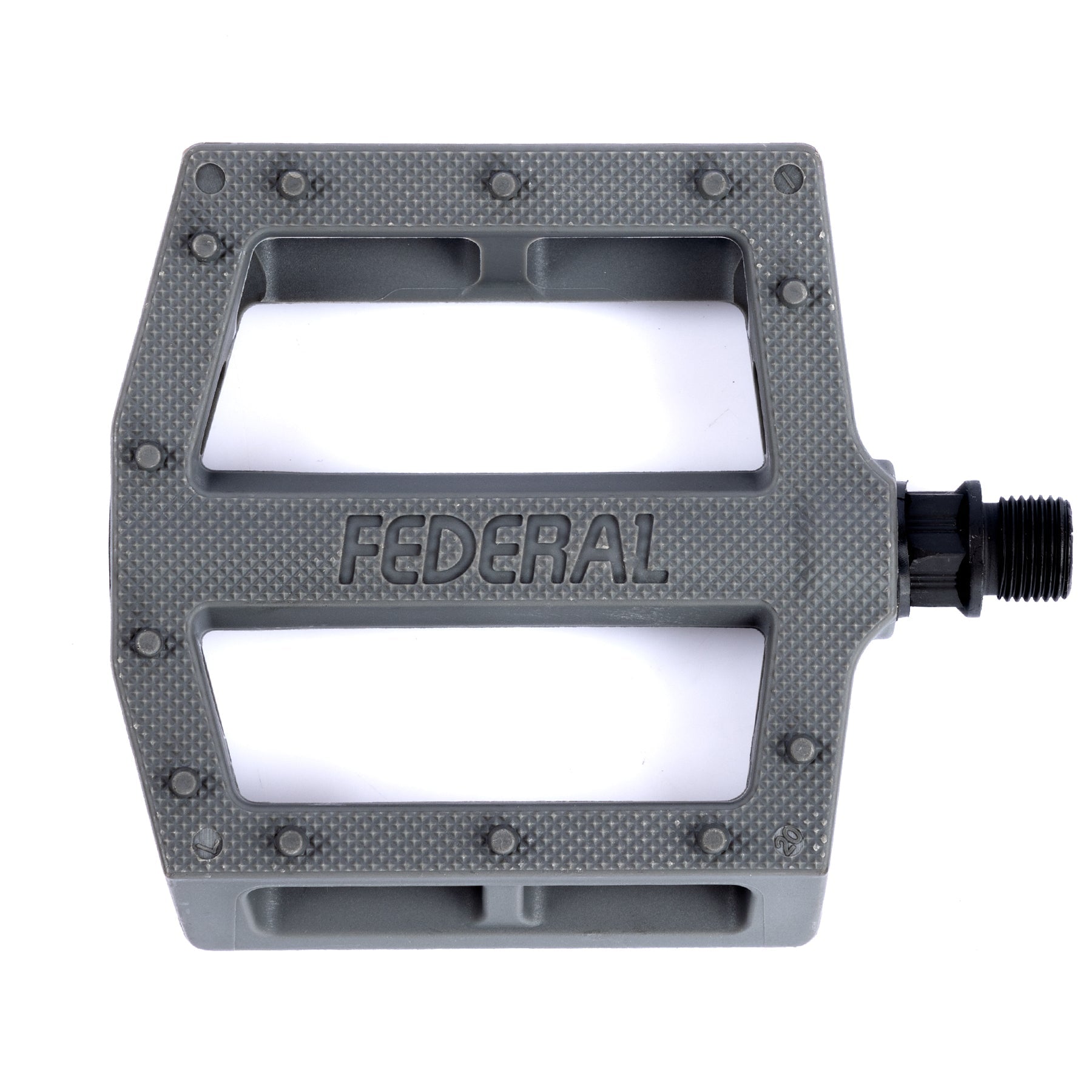 Federal Contact Plastic Pedals - Dark Grey 9/16"